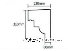 产品分解图型 - 檐口线，型号：SX311-YK-3，规格：230x310mm(3) - 亳州三象EPS建材 bozhou.sx311.cc